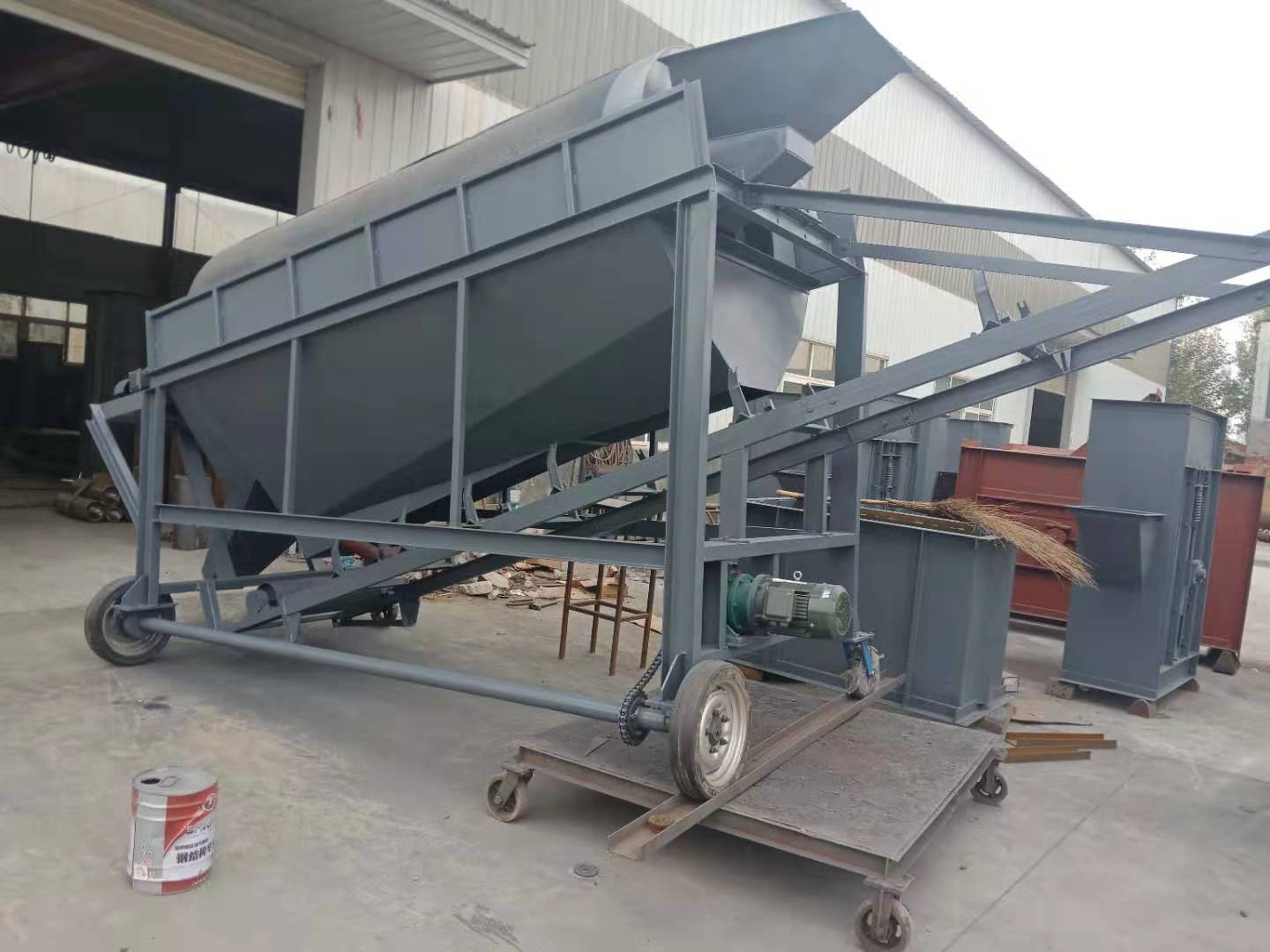 不銹鋼<a href='http://www.fmsl.cn' title='滾筒篩' target='_blank'>滾筒篩</a>在槐米加工工藝中的應用